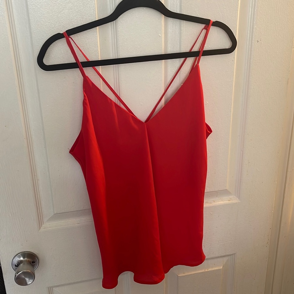 Red tank top